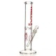 Medium Straight Clear Red Label with Ice Catcher & 14mm Drain Bowl